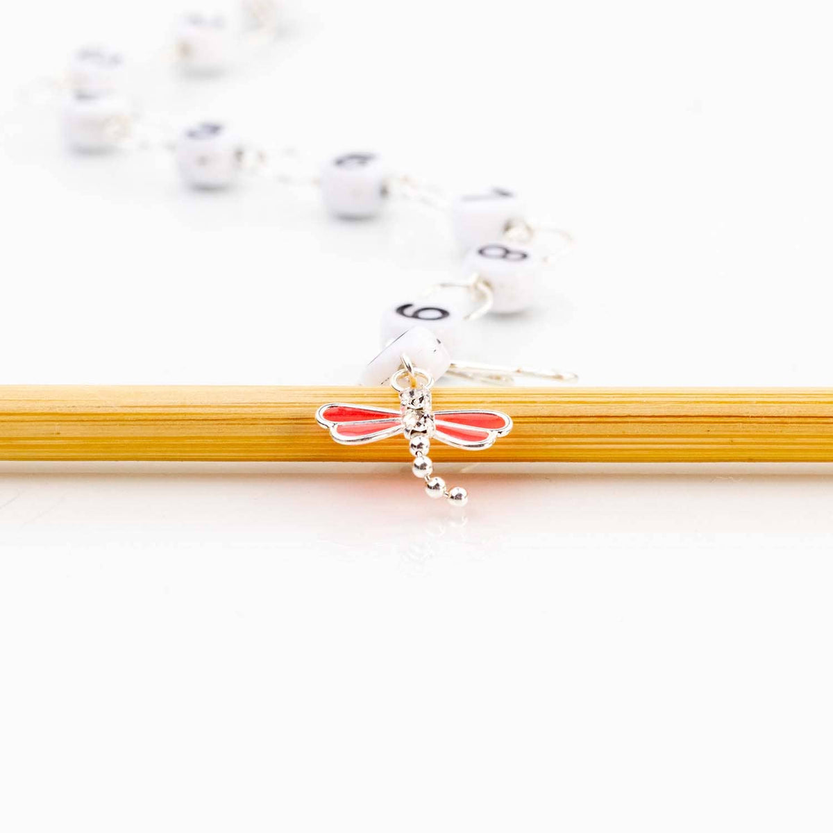 Pink Dragonfly Chain Row Chain Counter
