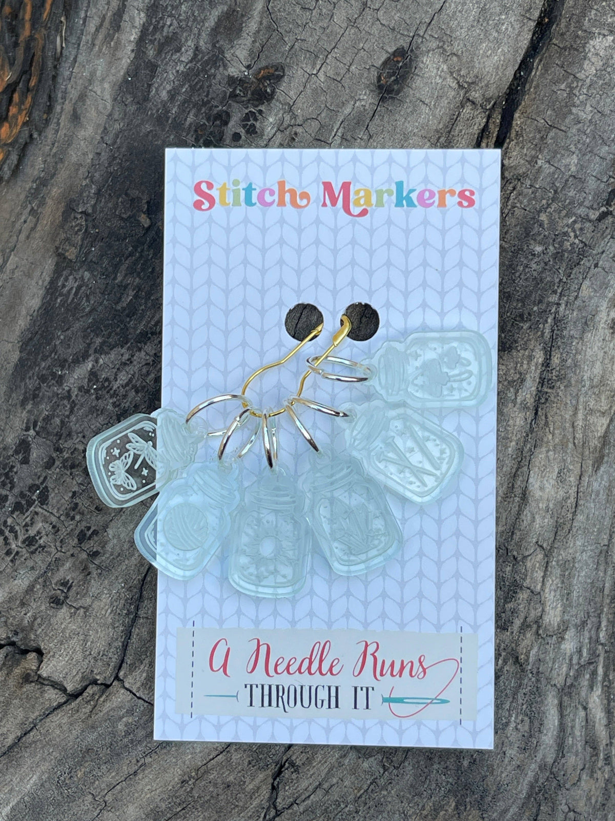 Apothecary Jars - Stitch Markers (set of 6)