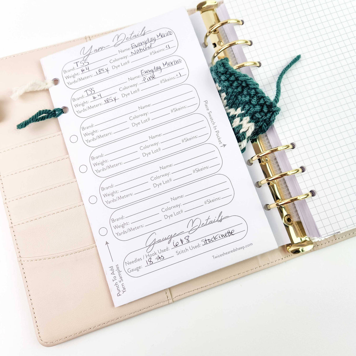 Purple Heart Project Journal Planner for Knitters & Crocheters