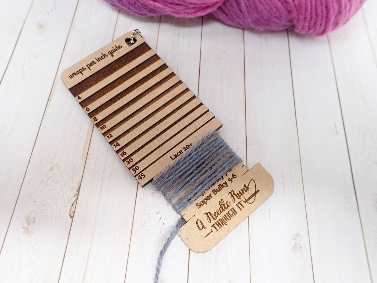 Wraps per inch wood guide. WPI guide tool