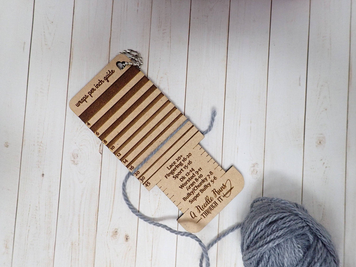 Wraps per inch wood guide. WPI guide tool