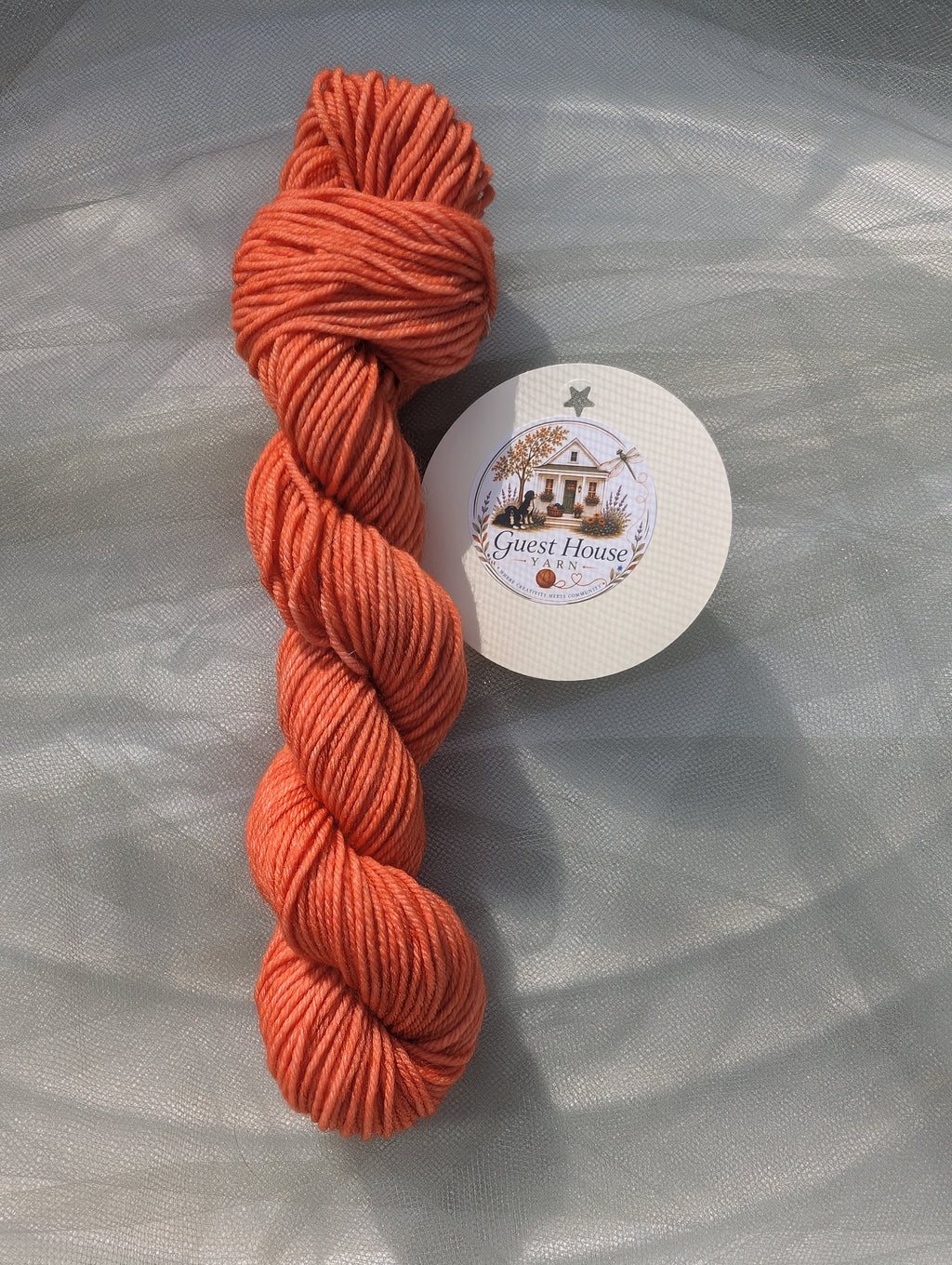 Hand-Dyed Mini-skein - Orange