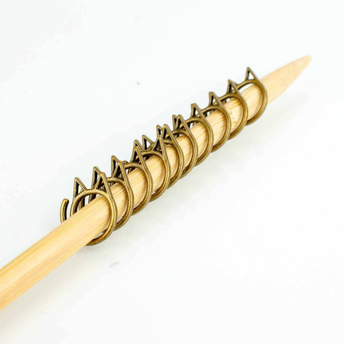 Cat Clips - Simple Removable Stitch Markers - Bronze