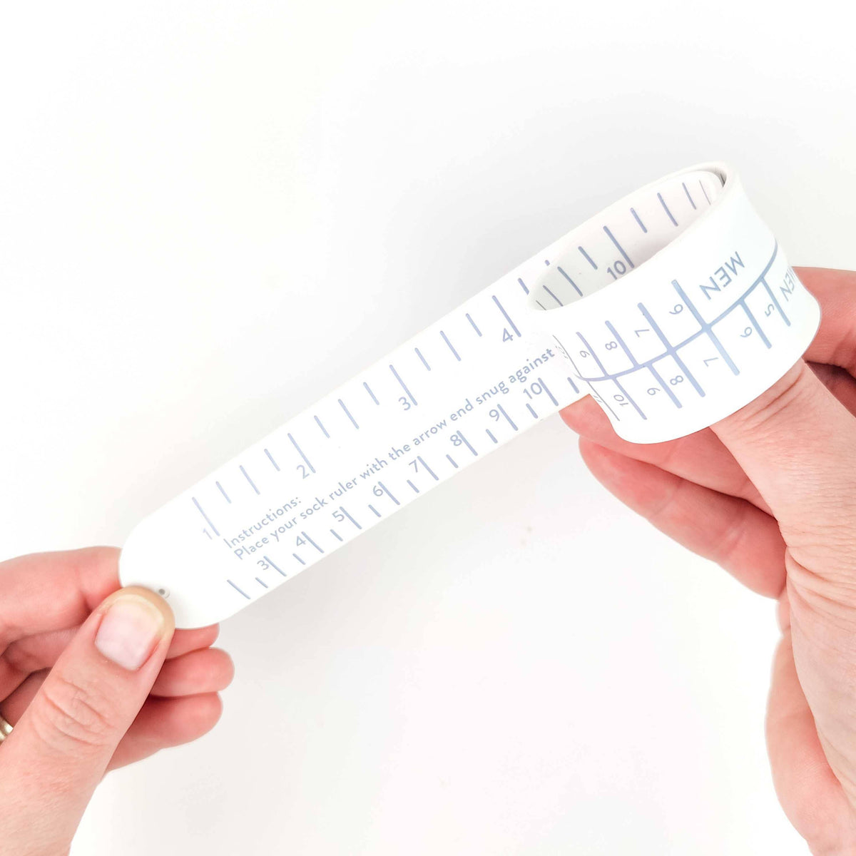 Sock Sizing Ruler - Sock Knitting Bracelet Ruler
